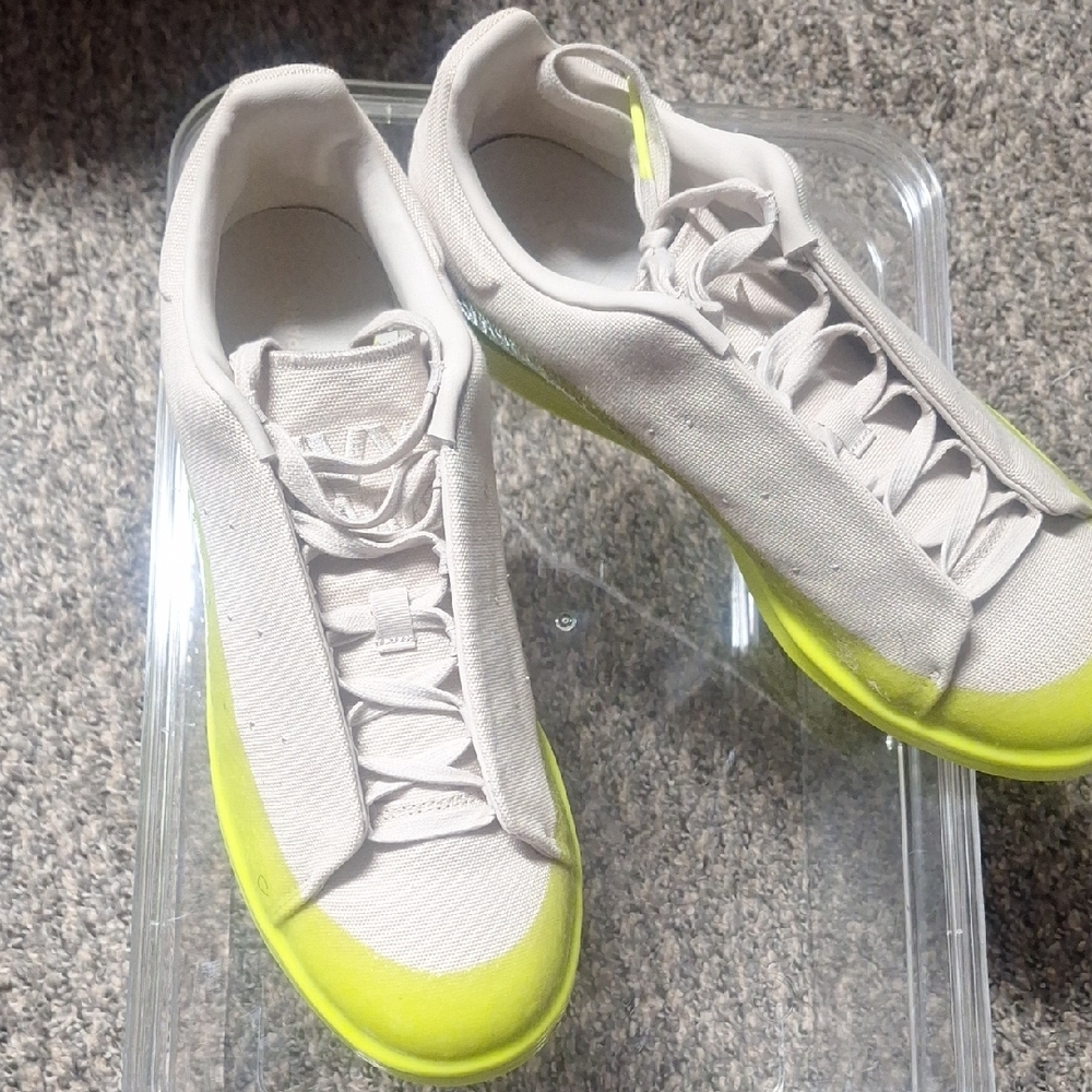 Stylish White and Neon Green Ivy Park Adidas
